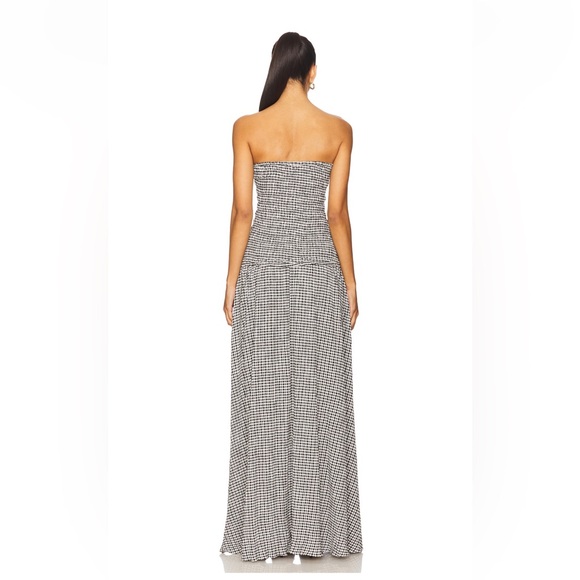 LIKE NEW lovers and friends maxi gingham checkered dress medium - Picture 3 of 4